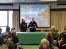 Attività del corso con la Dott.ssa  Lucrezia Casto,  Dirigente dell'Area Formazione dell' Agenzia Regionale di Protezione Civile e il Dott. Carlo Rosa, Sub Commissario dell'Istituto Arturo Carlo Jemolo - Sezione di Alta Formazione della Protezione Civile